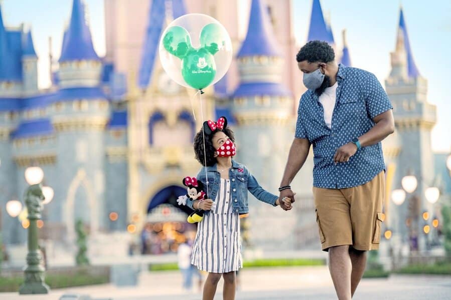 Father With Daughter On Disney World