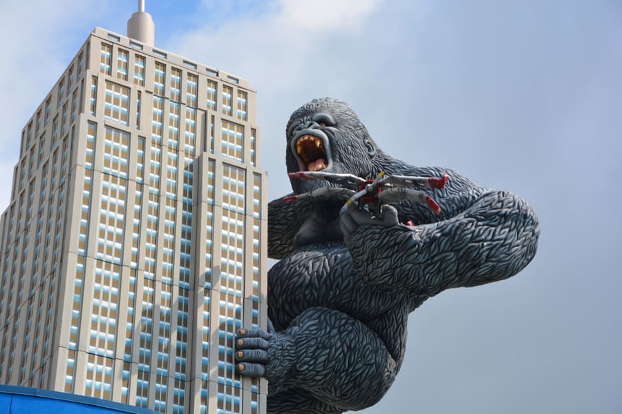 Giant King Kong On Empire State Building In Hollywood Wax Museum Entertainment Center
