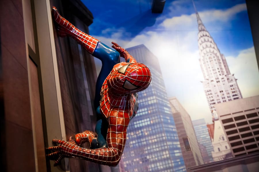 Spiderman Marvel Comics In Madame Tussauds Wax Museum