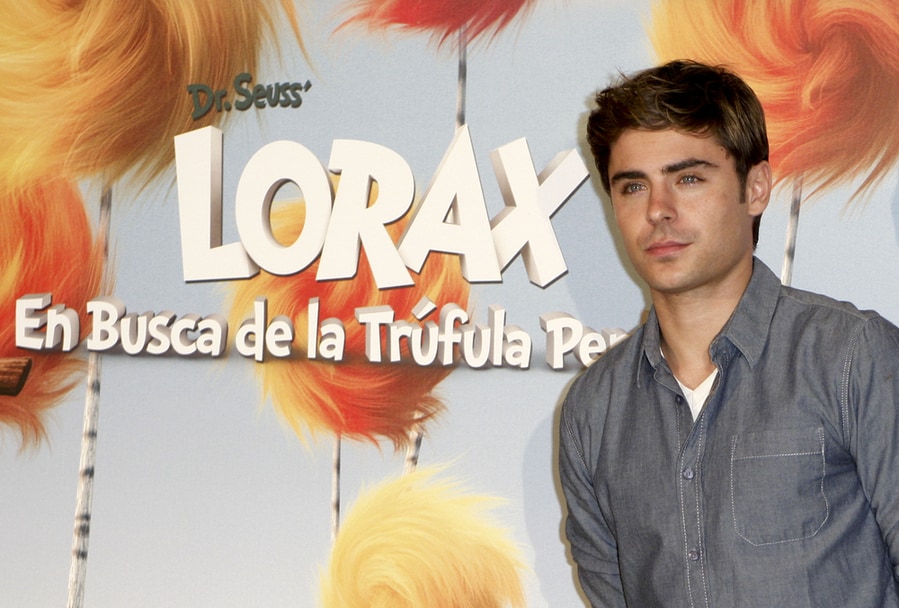 Zac Efron During The Presentation Of The Movie &Quot;The Lorax&Quot;