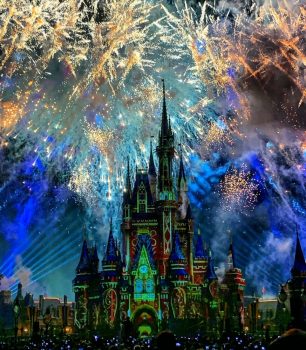 Fireworks Display Highlights At Magic Kingdom