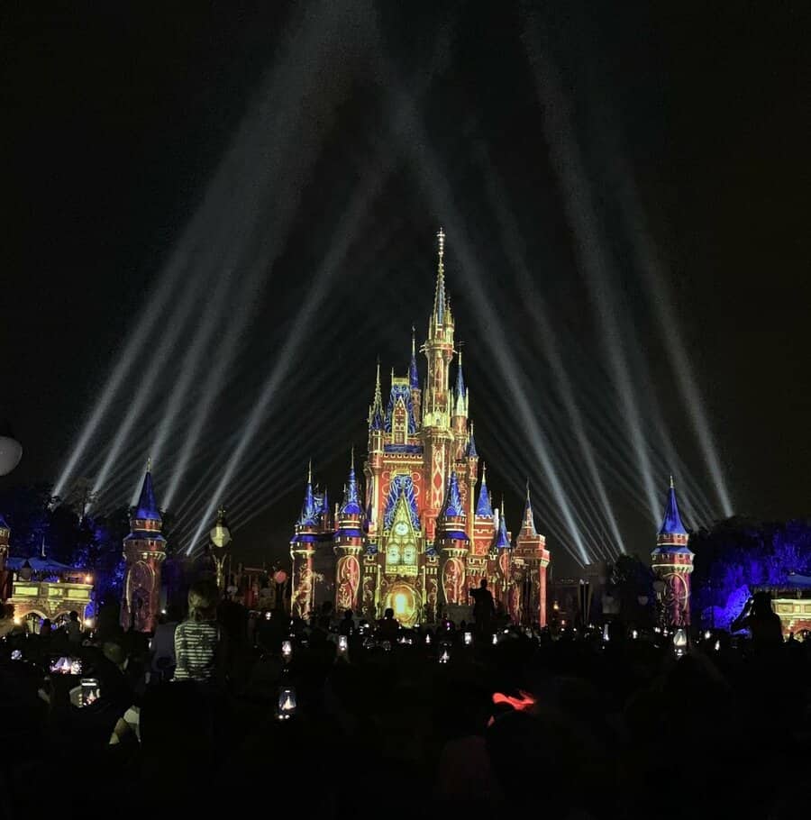 Light Show At The Disney World