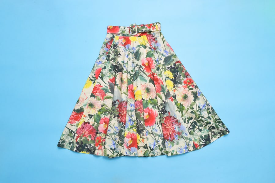 Long Floral Skirt