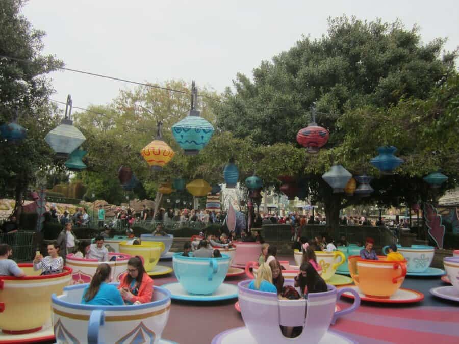 Mad Tea Party Ride At Disneyland.