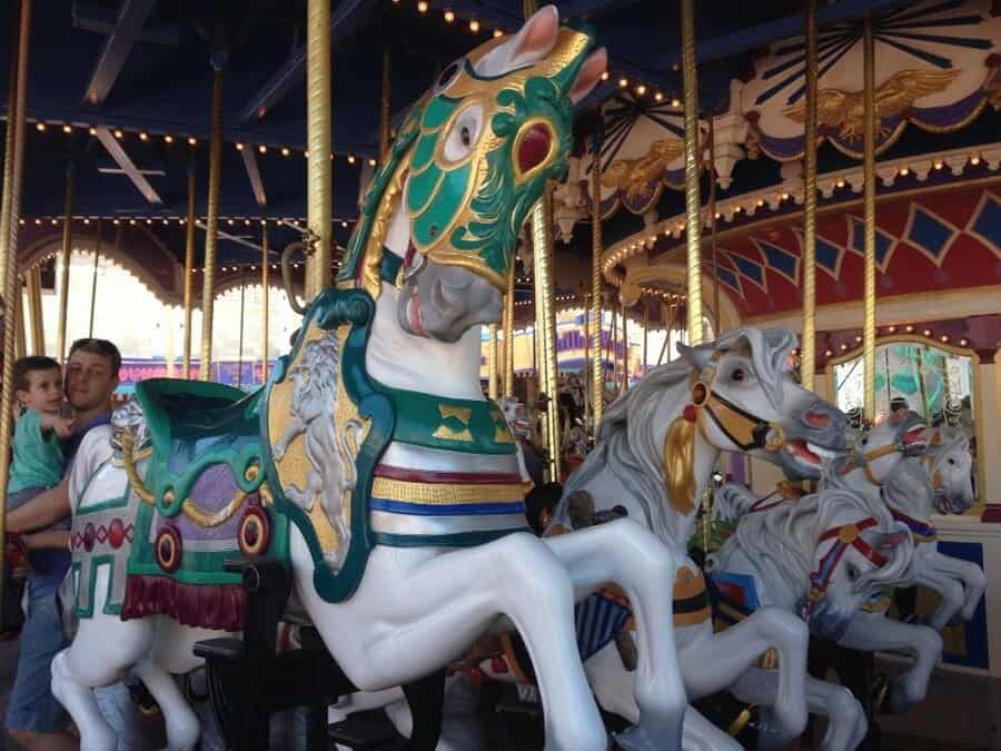 Prince Charming Regal Carousel At Disneyland.