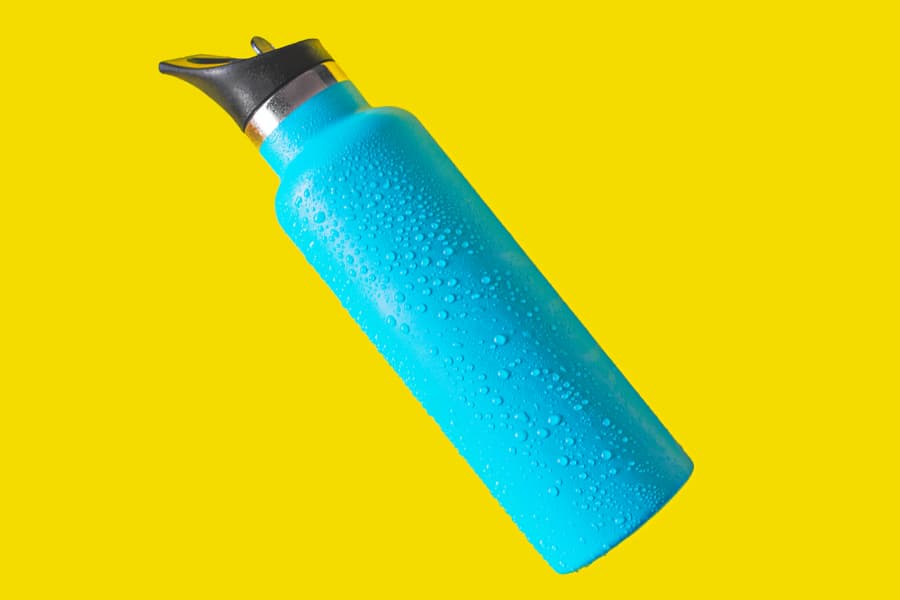 Top View Thermos Water Bottle