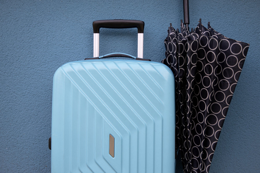 Travel Bag And An Umbrella