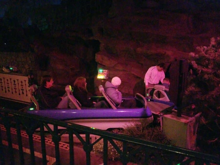 A Group Experiencing Matterhorn Bobsleds