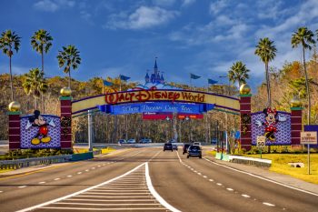 Entrance Arch Of Walt Disney Theme Parks
