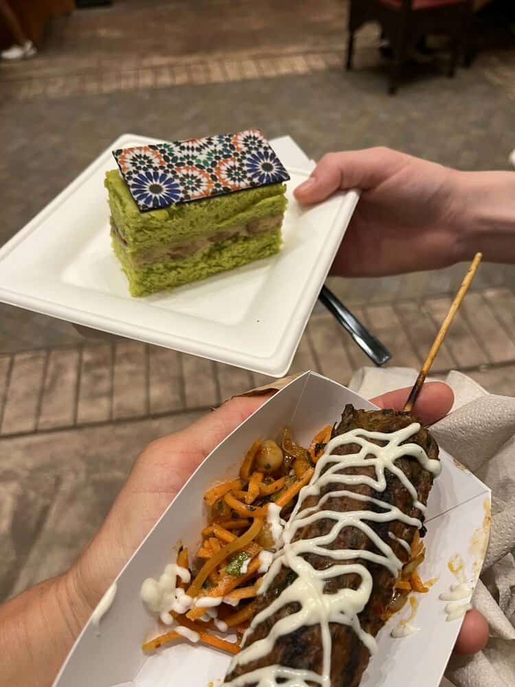 Morocco: Pistachio Cake And Lamb Kabob; International Food And Wine Festival At Epcot