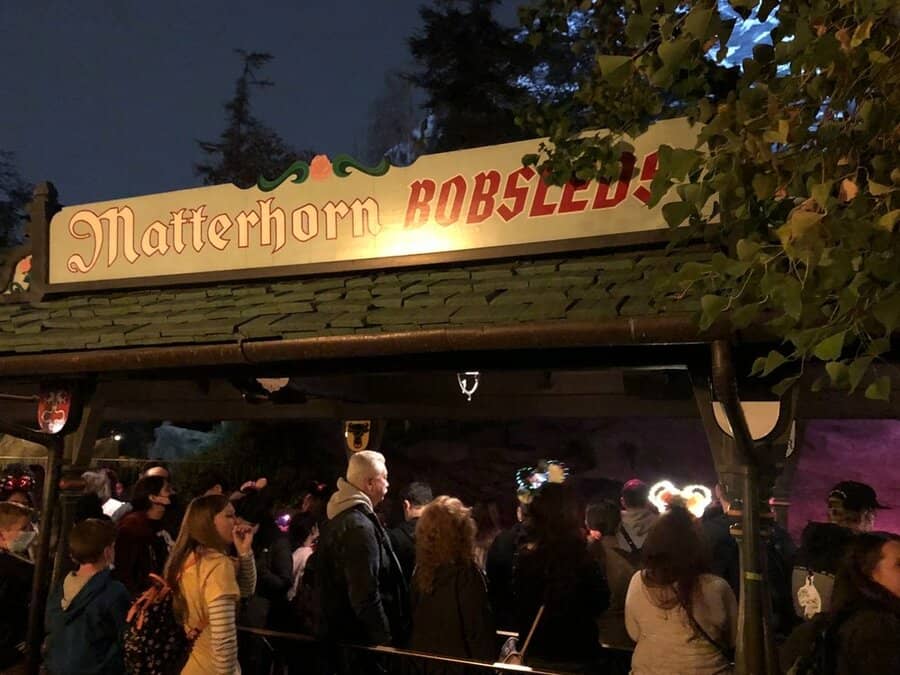 Queue In Matterhorn Bobsleds