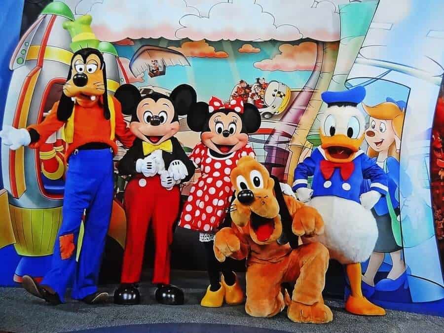 The Disney Characters.