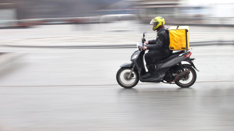 Couriers Carry Out Orders For The Delivery Of Goods