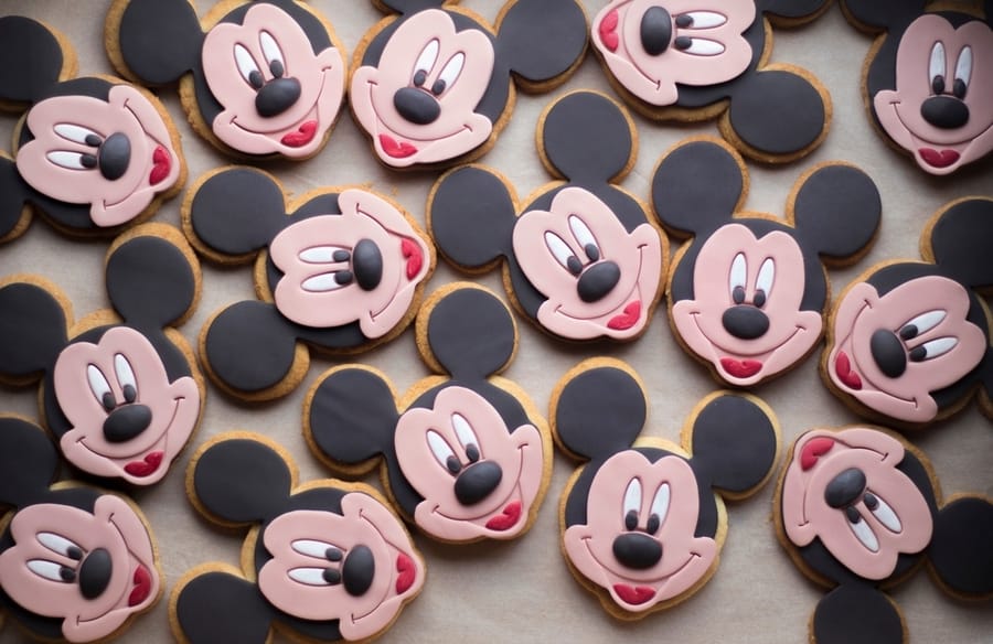 Disney Mickey Mouse Cookies, Decorated With Fondant