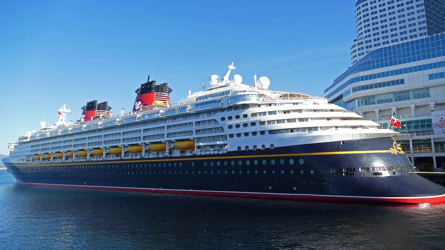 Disney Wonder Cruise Ship Departing From Vancouver