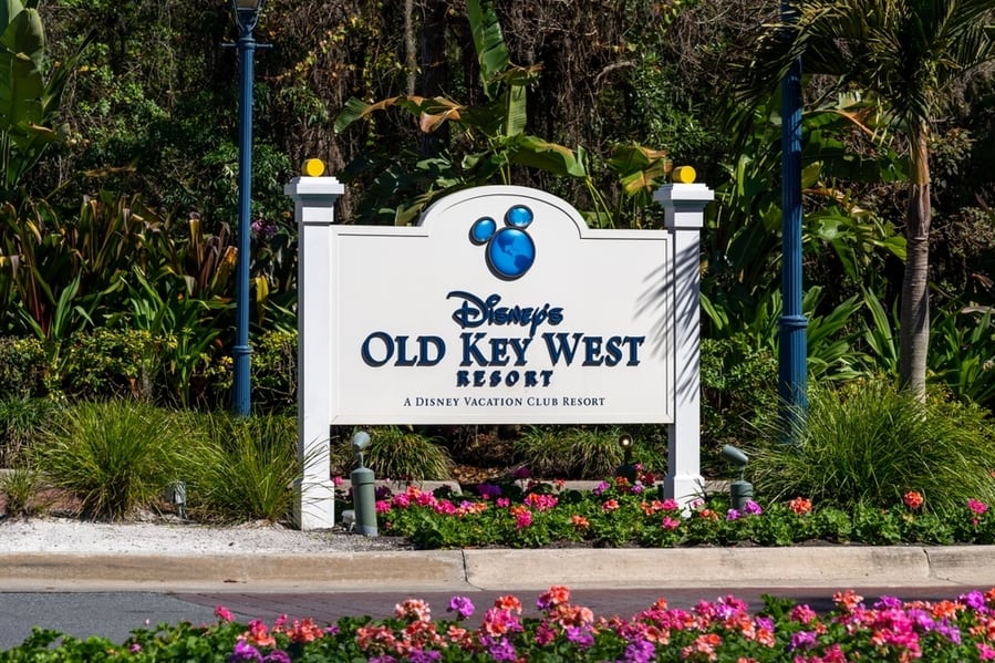 Disney's Old Key West Resort Sign Is Shown In Lake Buena Vista