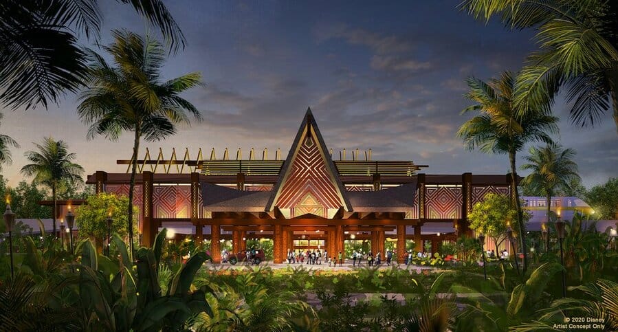 Disney's Polynesian Resort At Night