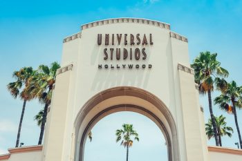 Entrance Gate For The Universal Studios Hollywood