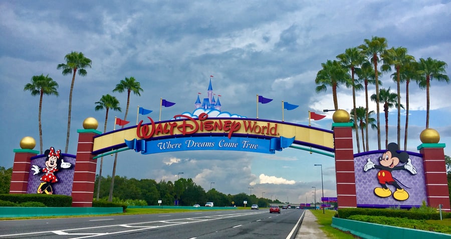 Entrance Of Walt Disney World Near Orlando