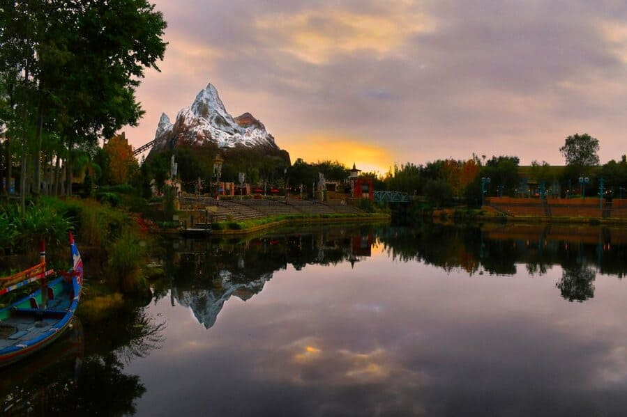 Sunrise Over The Forbidden Mountain At Disney's Animal Kingdom Theme Park
