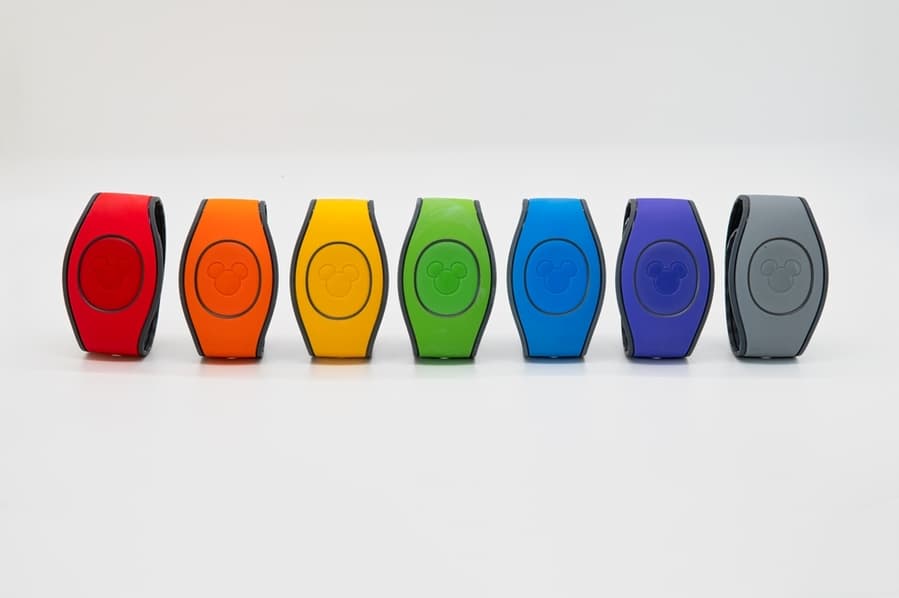 View Of Different Colour Disney Magicbands